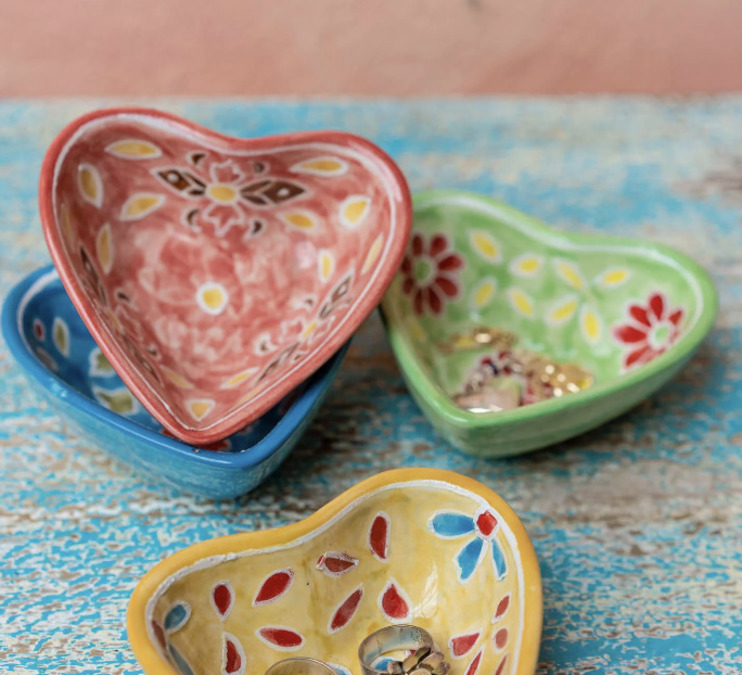 Hand Built Hearts, Dishes and Pinch Pots (12+)