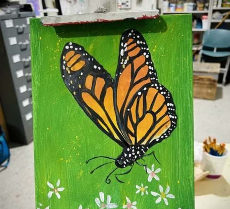 Monarch Butterfly Paint n Sip (18+)